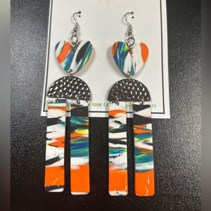 TomUs5 Collection handmade clay earrings